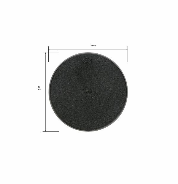 80mm Round Base
