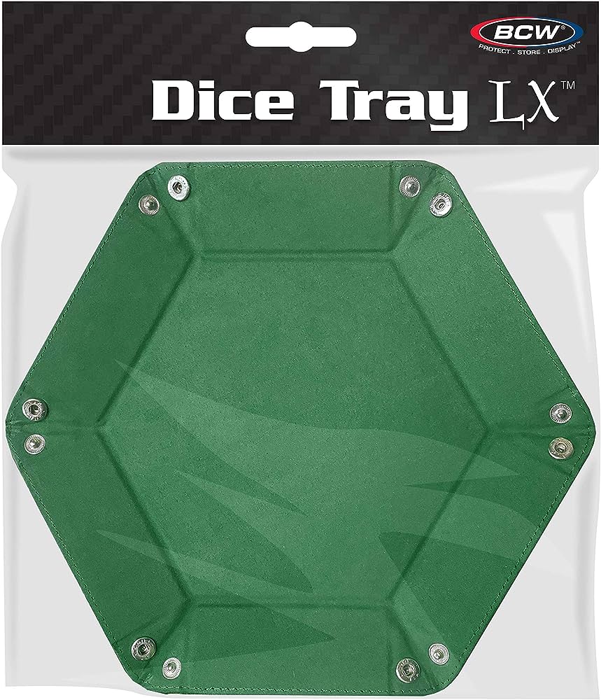 Hexagon Dice Tray- Grass