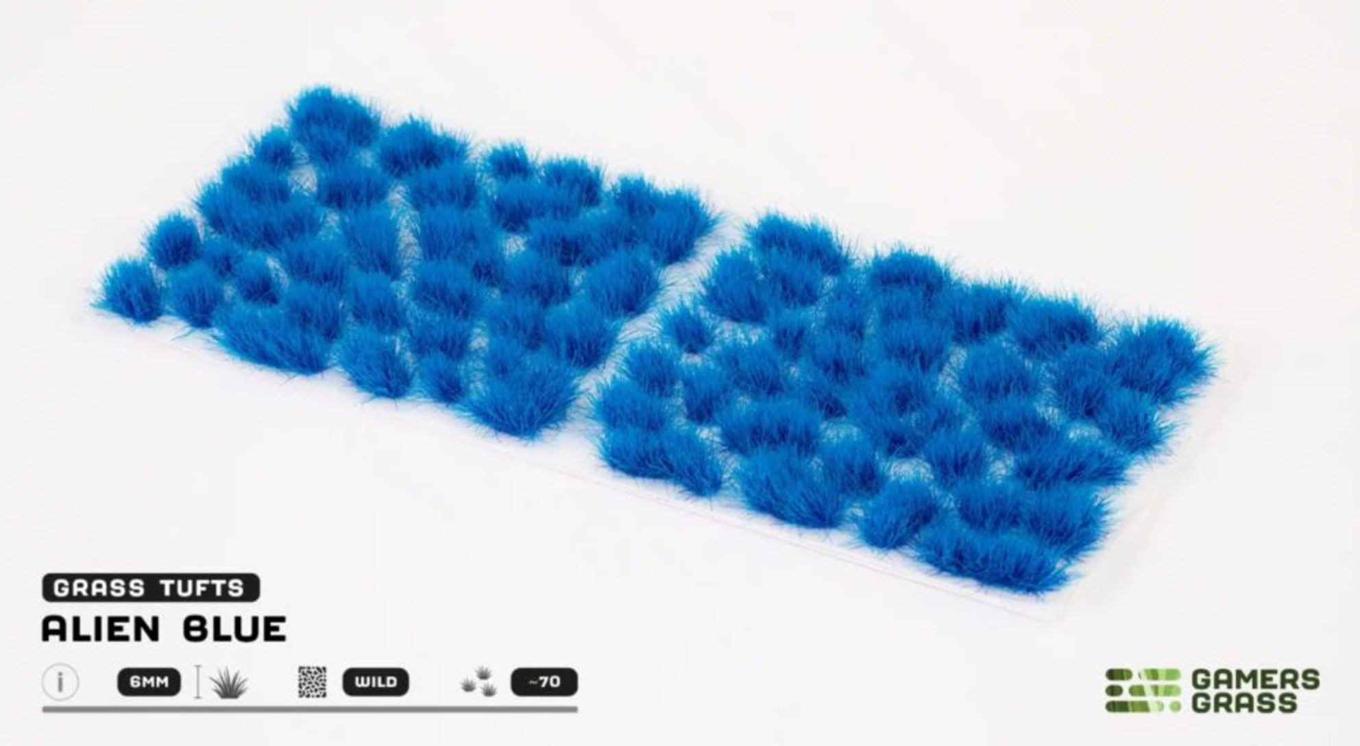 6mm Alien Blue Grass Tufts