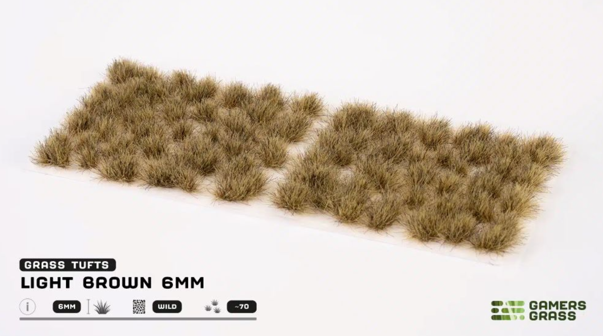 6MM Light Brown Wild Grass Tufts