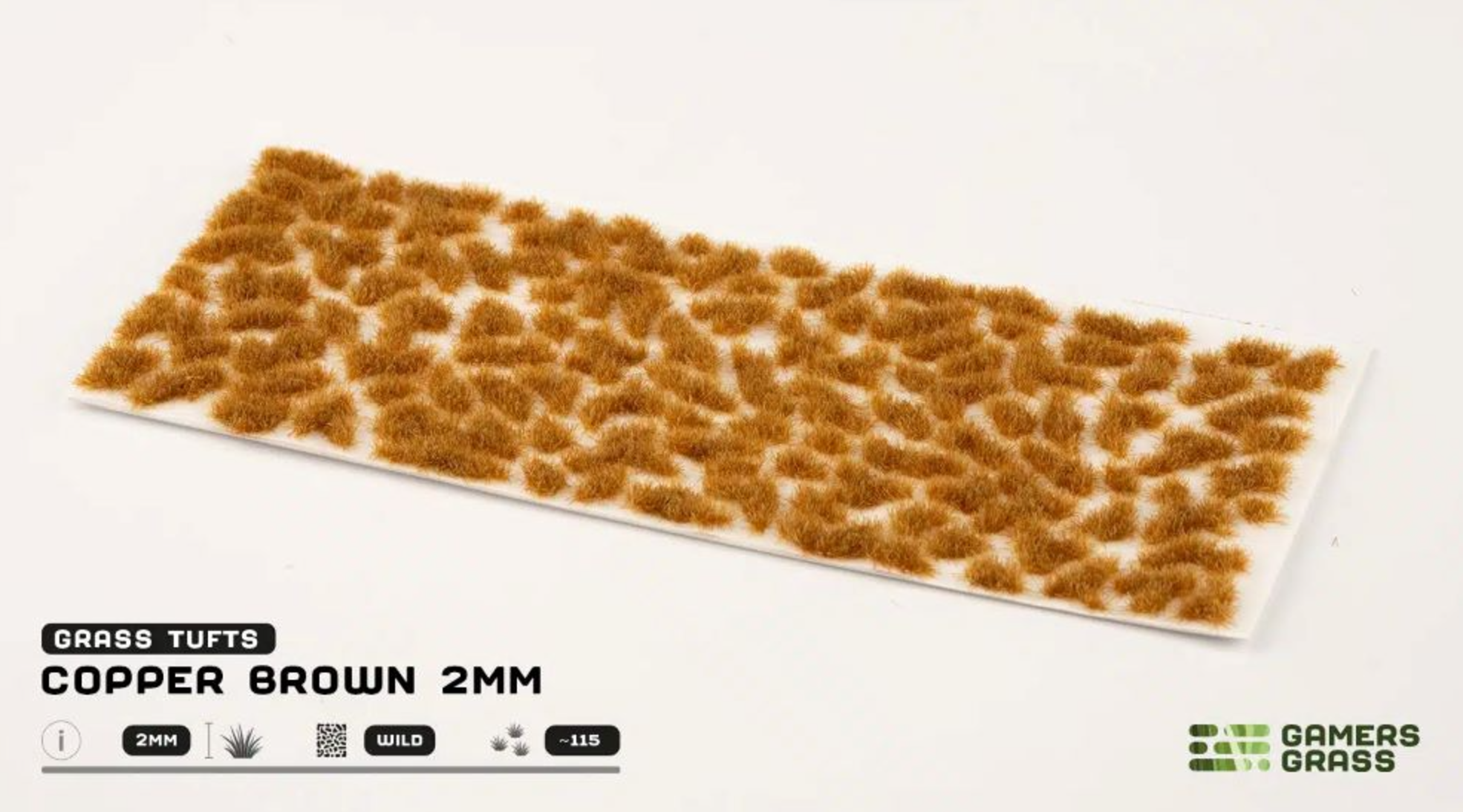 2mm Copper Brown Grass Tufts