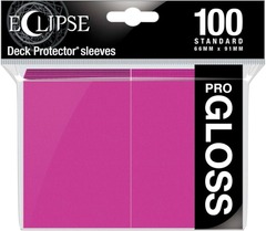 Ultra Pro - Pro Gloss Eclipse: Deck Protector 100 Count Pack - Hot Pink