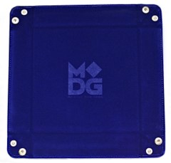 Velvet Folding Dice Tray with Leather Backing - Metallic Dice Games 10