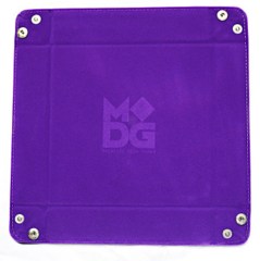 Velvet Folding Dice Tray with Leather Backing - Metallic Dice Games 10