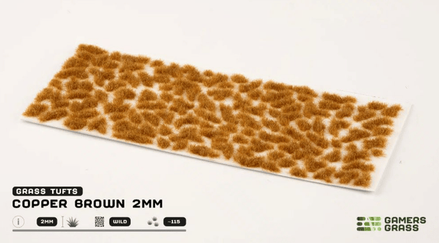 2mm Copper Brown Grass Tufts