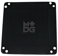 Velvet Folding Dice Tray with Leather Backing - Metallic Dice Games 10