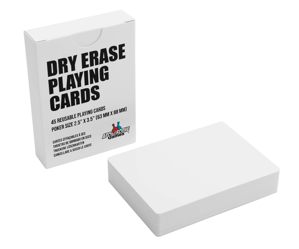 Dry Erase Playing Cards
