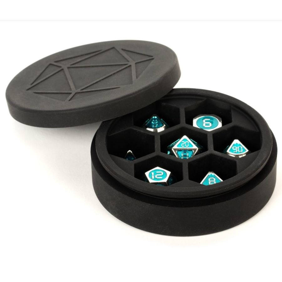 Silicone Round Dice Case: Black