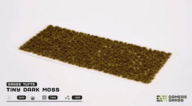 2mm Tiny Dark Moss Grass Tufts