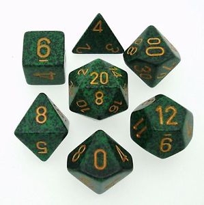 34mm Speckled d20 Golden Recon - XS2002