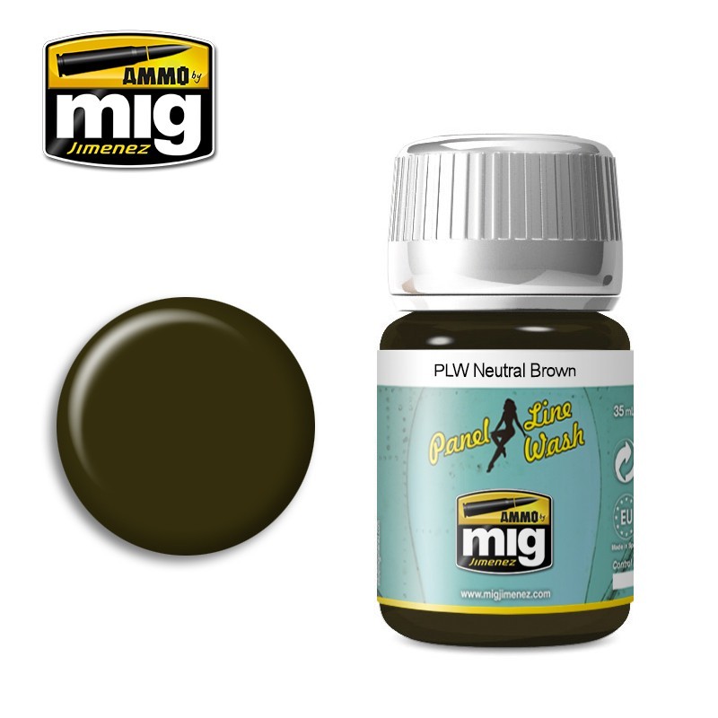 Neutral Brown Panel Line Wash Enamel 35ml Bottle