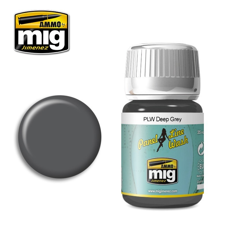 Deep Grey Panel Line Wash Enamel 35ml Bottle