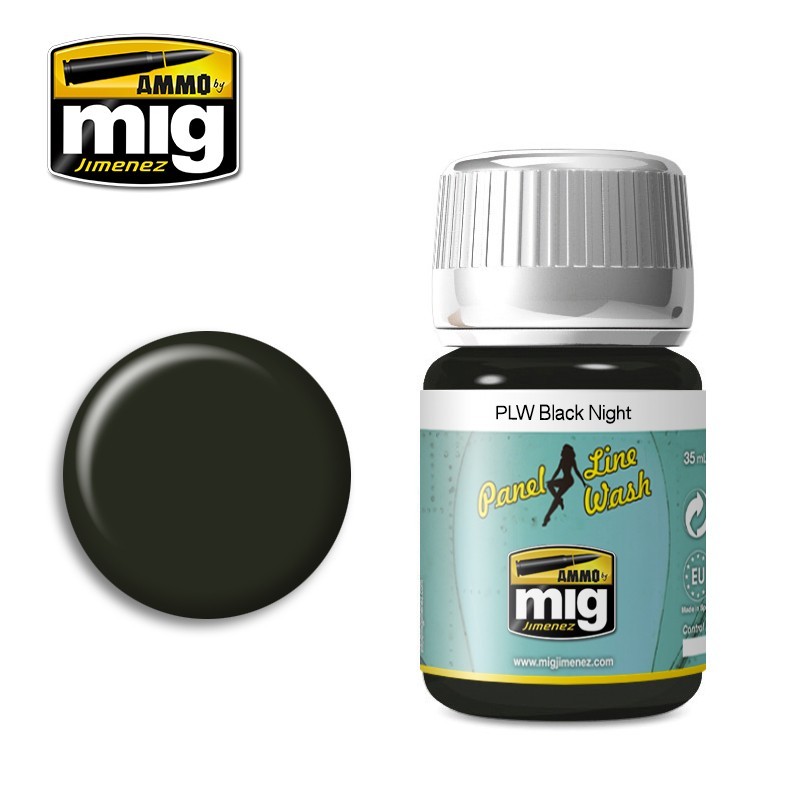 Black Night Panel Line Wash Enamel 35ml Bottle