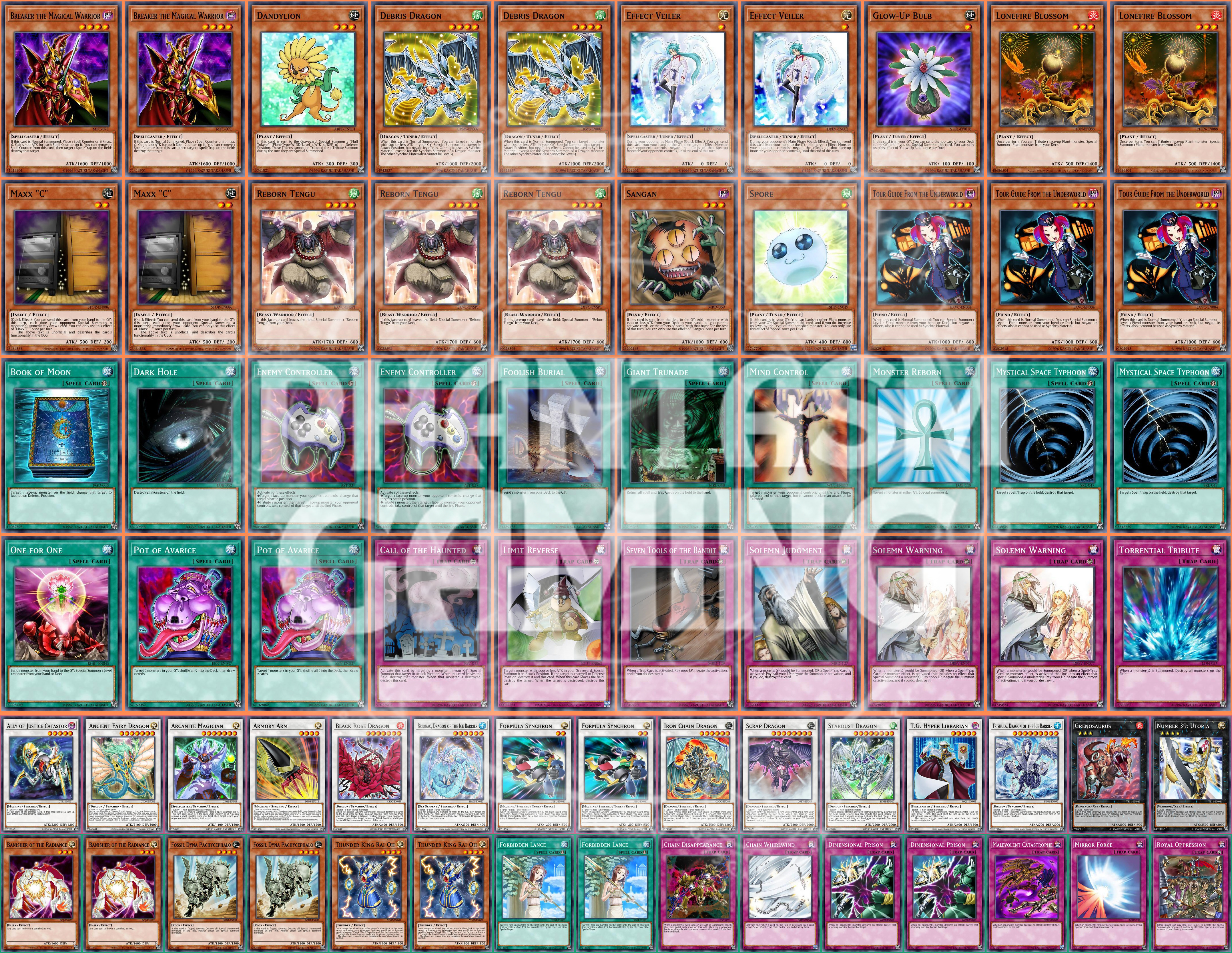 Plant Synchro Deck Trishula Formula Synchron Thunder King Yugioh - Picture 1 of 1