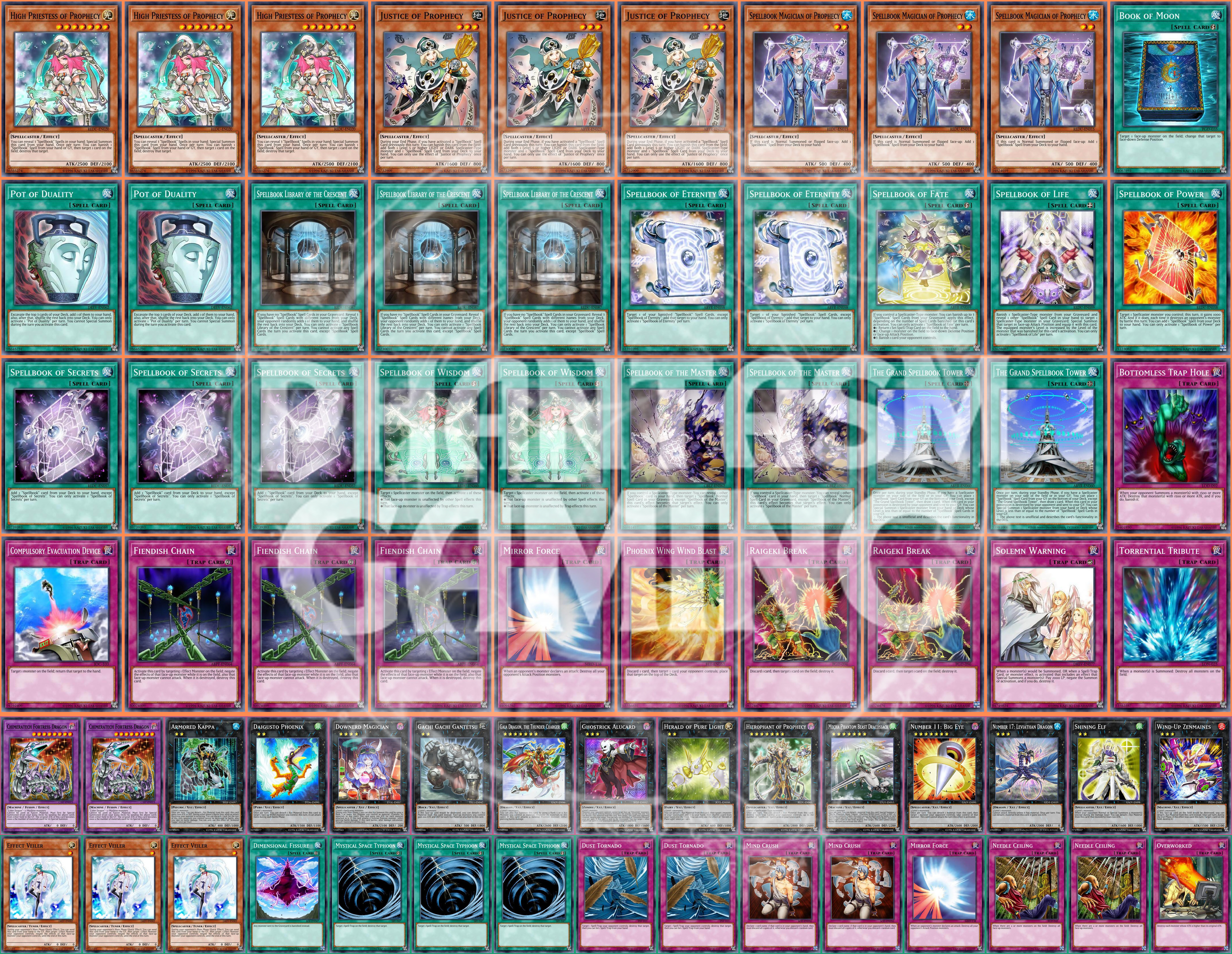 Spellbook Deck Prophecy Big Eye Leviathan Dragon Effect Veiler Yugioh - Picture 1 of 1