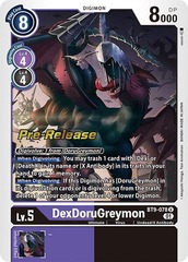 DexDoruGreymon - BT9-078 - P (X Record Pre-Release Promo)