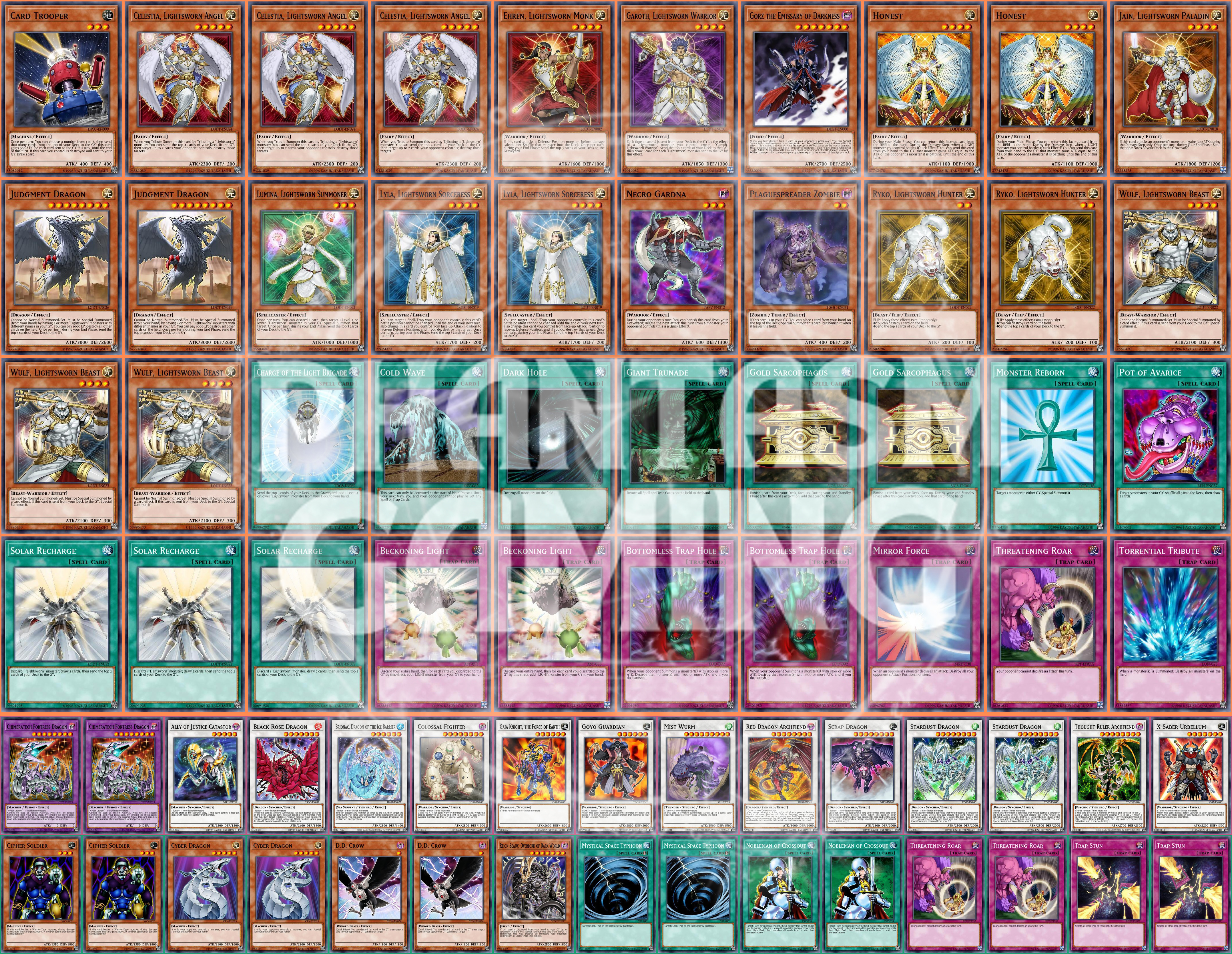 yugioh best lightsworn deck 40 Cards + Extra Deck + Sleeves  Budget Yugioh Decks Yu-Gi-Oh! PURE LIGHTSWORN Deck Profile