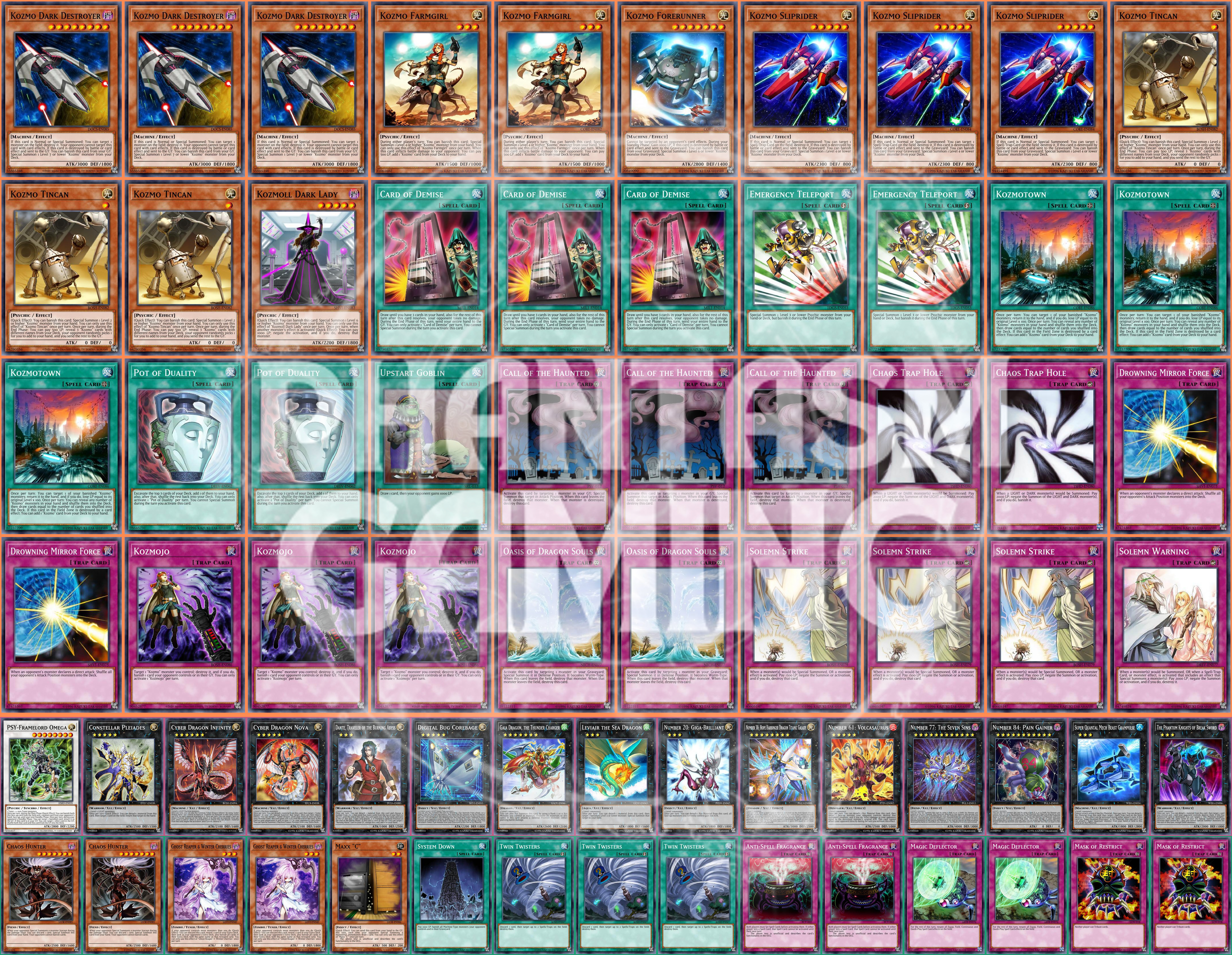 Kozmo Deck Emergency Teleport Card Demise Tincan Farmgirl Yugioh | eBay