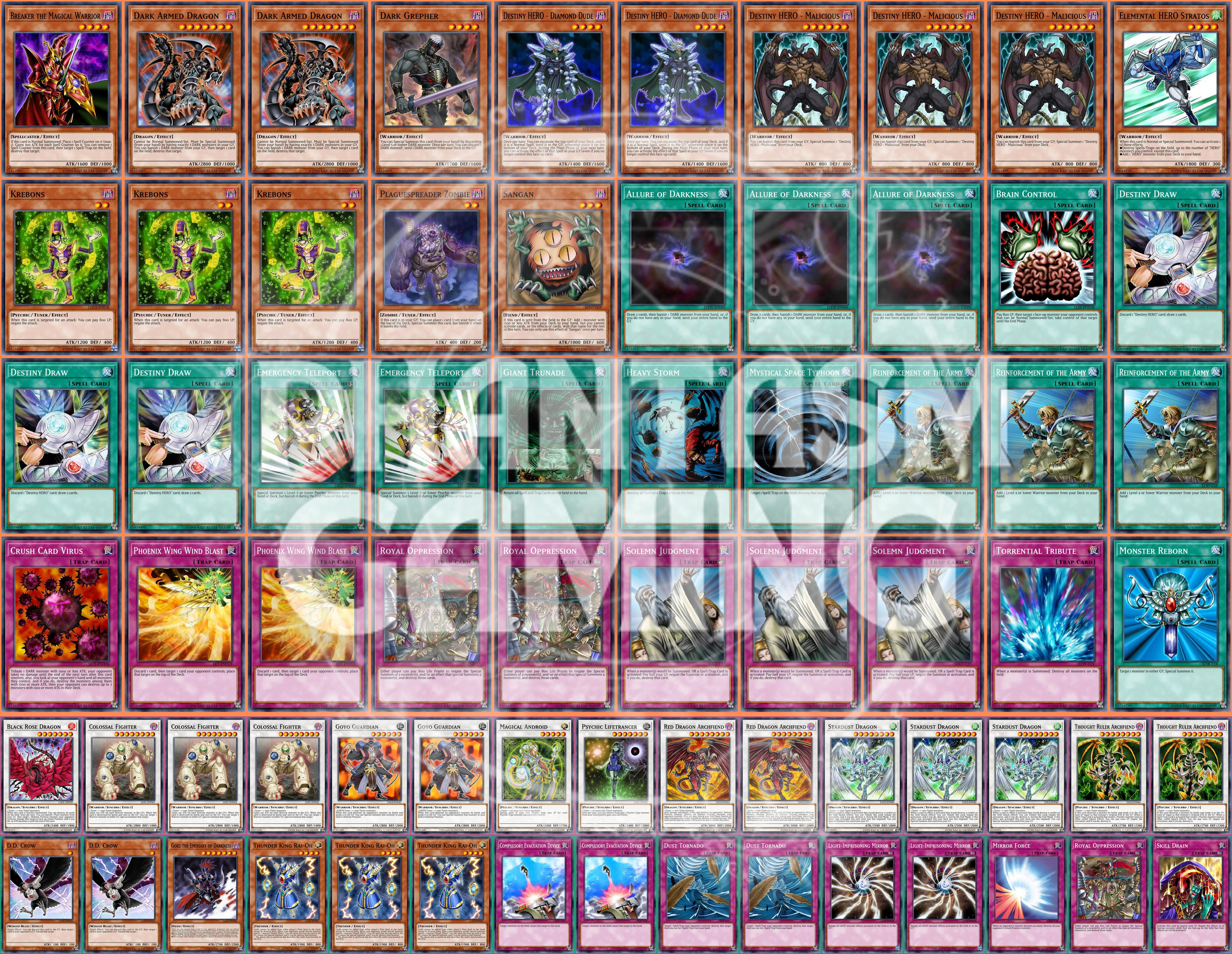 dad yugioh card TeleDAD Deck Dark Armed Dragon Solemn Judgment Crush Card Yugioh