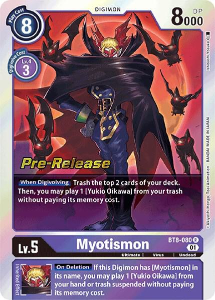 Myotismon - BT8-080 - P (New Awakening Pre-Release Promo)