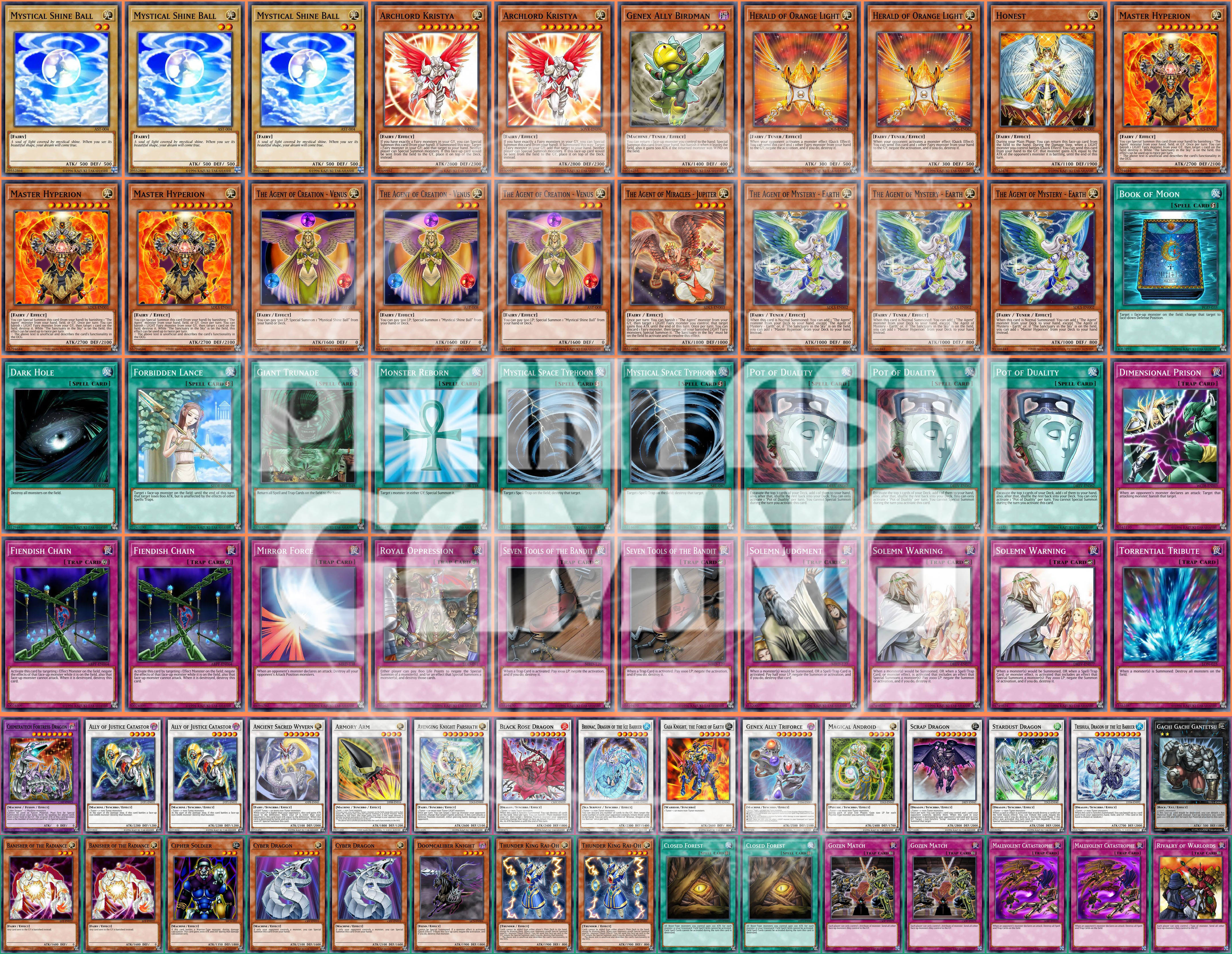 Agents Deck Magical Android Thunder King Venus Herald Yugioh - Picture 1 of 1