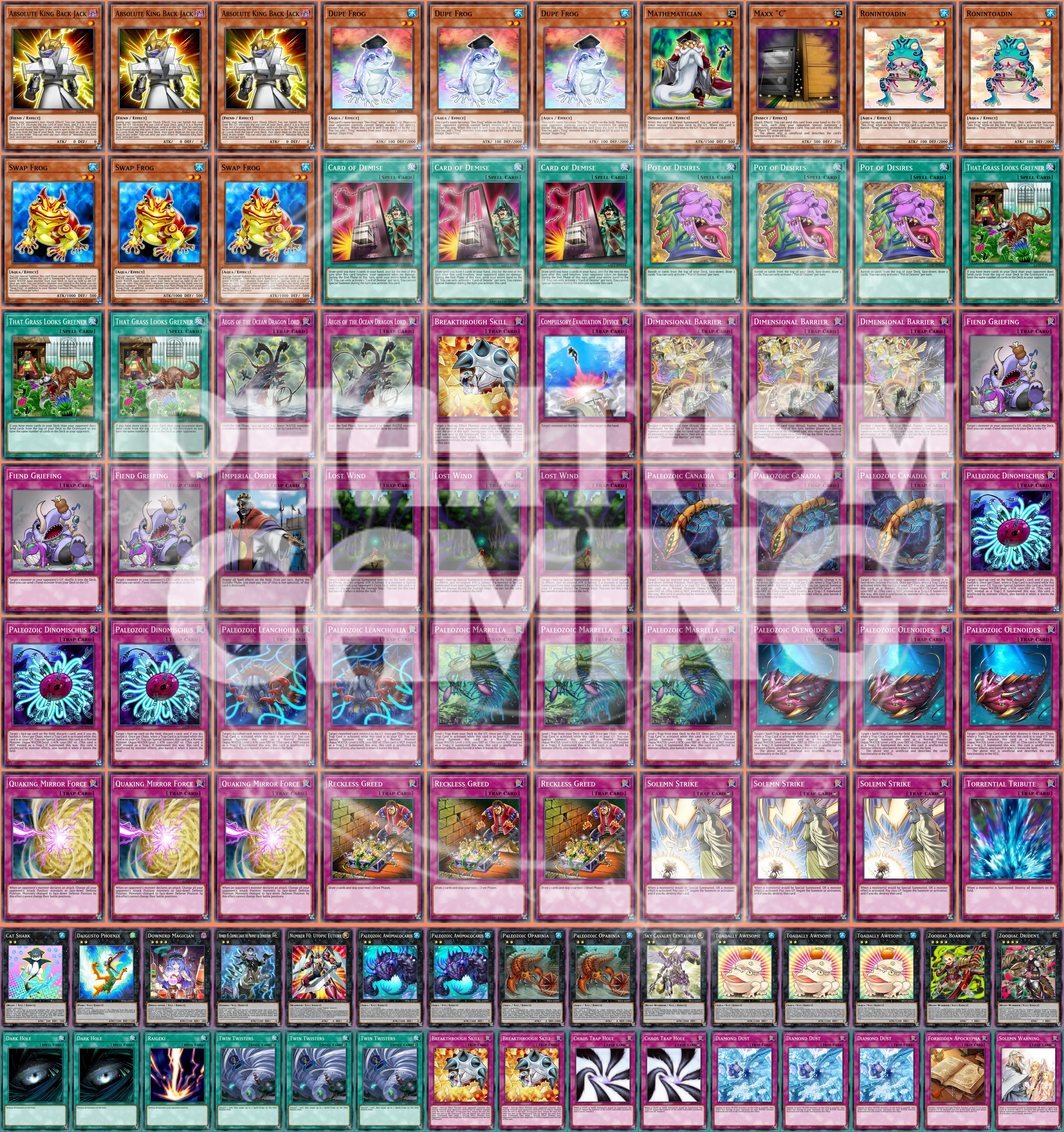 Paläozoischer Frosch Deck Drident Toadally Awesome Boarbow Maxx "C" Yugioh - Bild 1 von 1