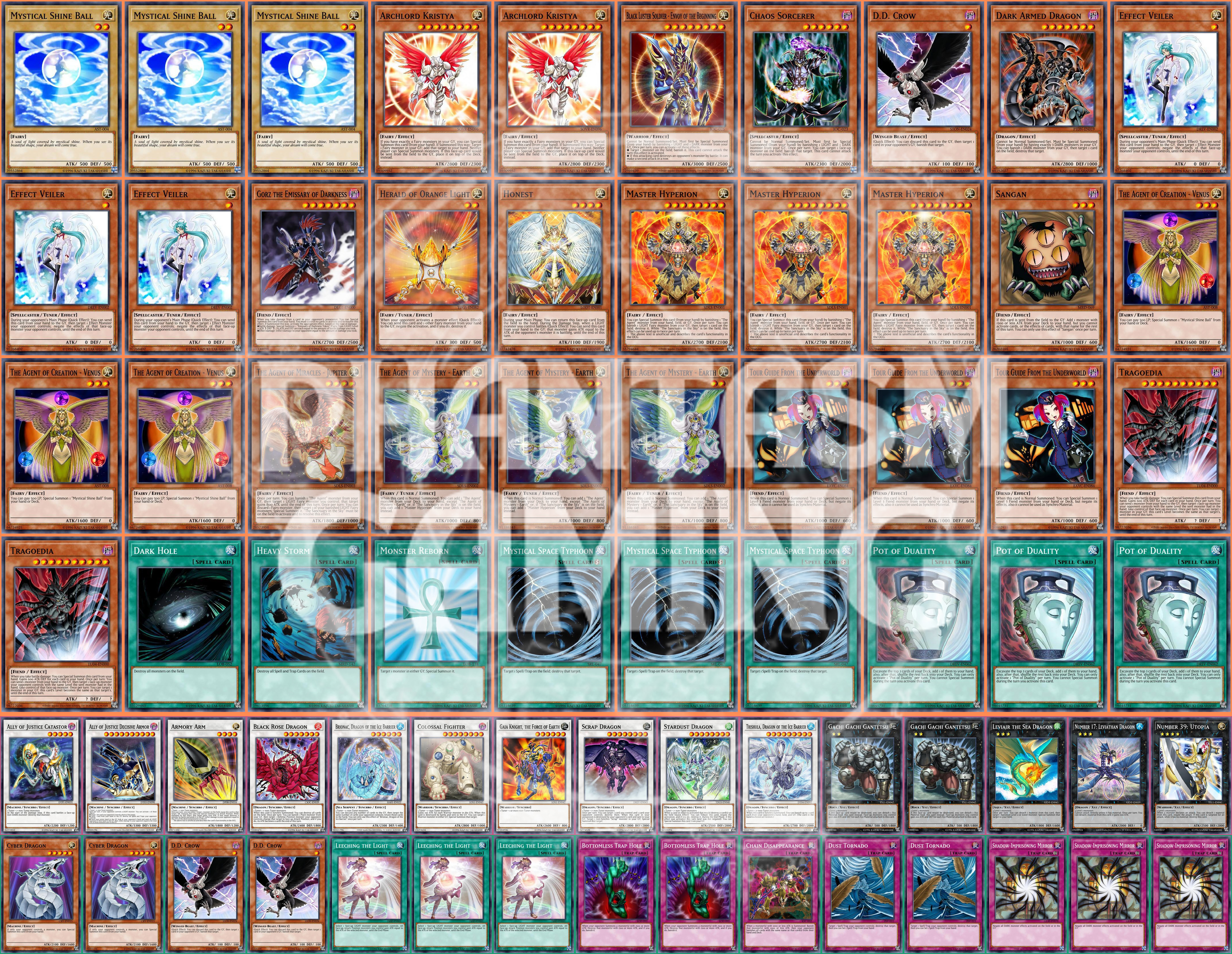 Agents Deck Leviair Scrap Dragon Gorz Effect Veiler Sorcerer Yugioh | eBay