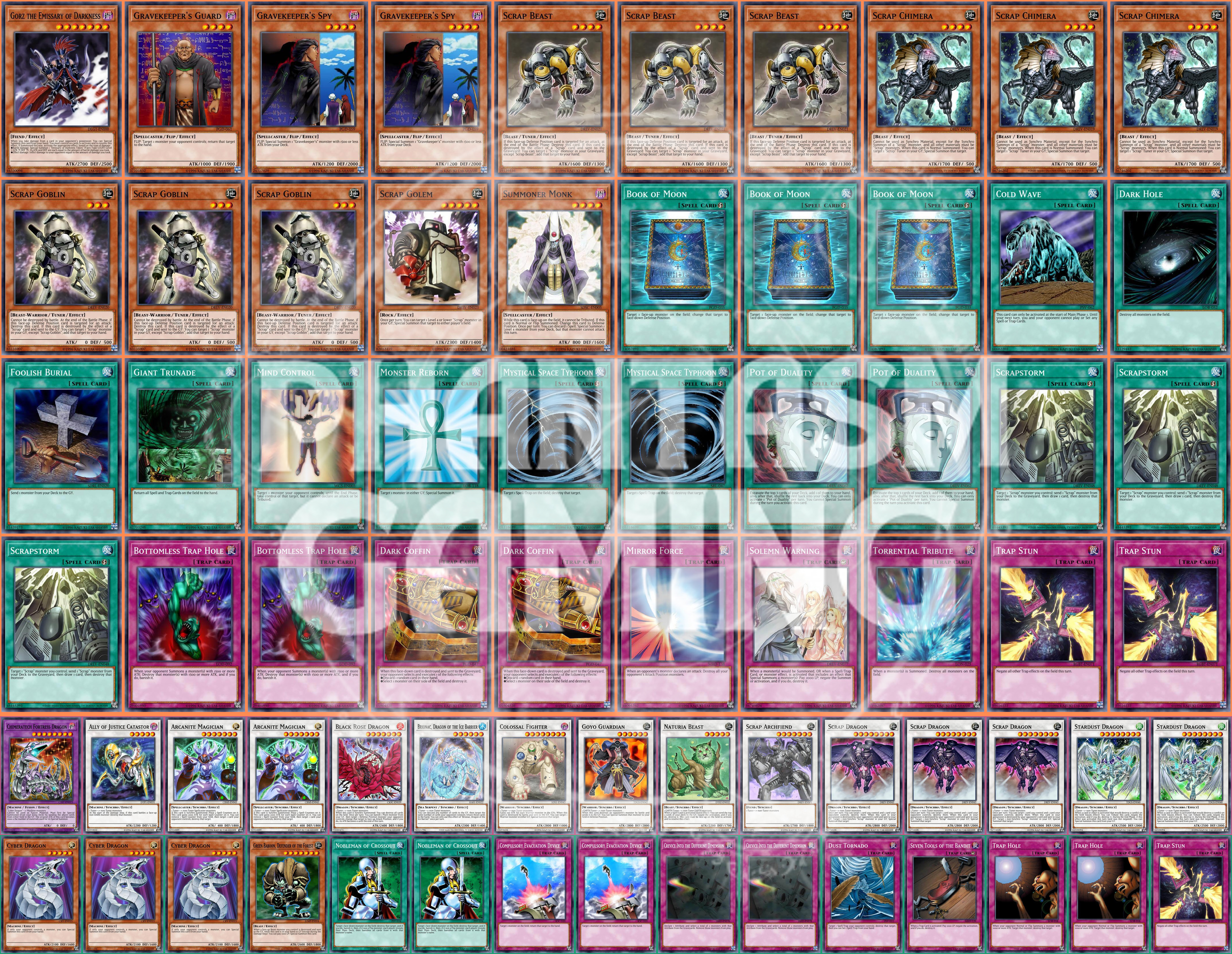yugioh scrap deck Amazon.com: YU-GI-OH! - Scrap-Iron Scarecrow (SDSE-EN035) - Structure Deck:  Synchron Extreme - 1st Edition main image 0