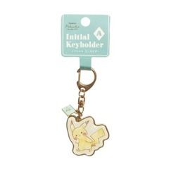 Pokemon Center Original Initial Keychain Pikachu number025 'A'