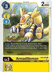 Armadillomon - BT8-033 - P (New Awakening Pre-Release Promo)