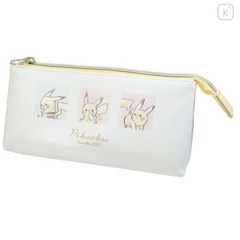 Japan Pokemon Flat Pouch - Pikachu Beige