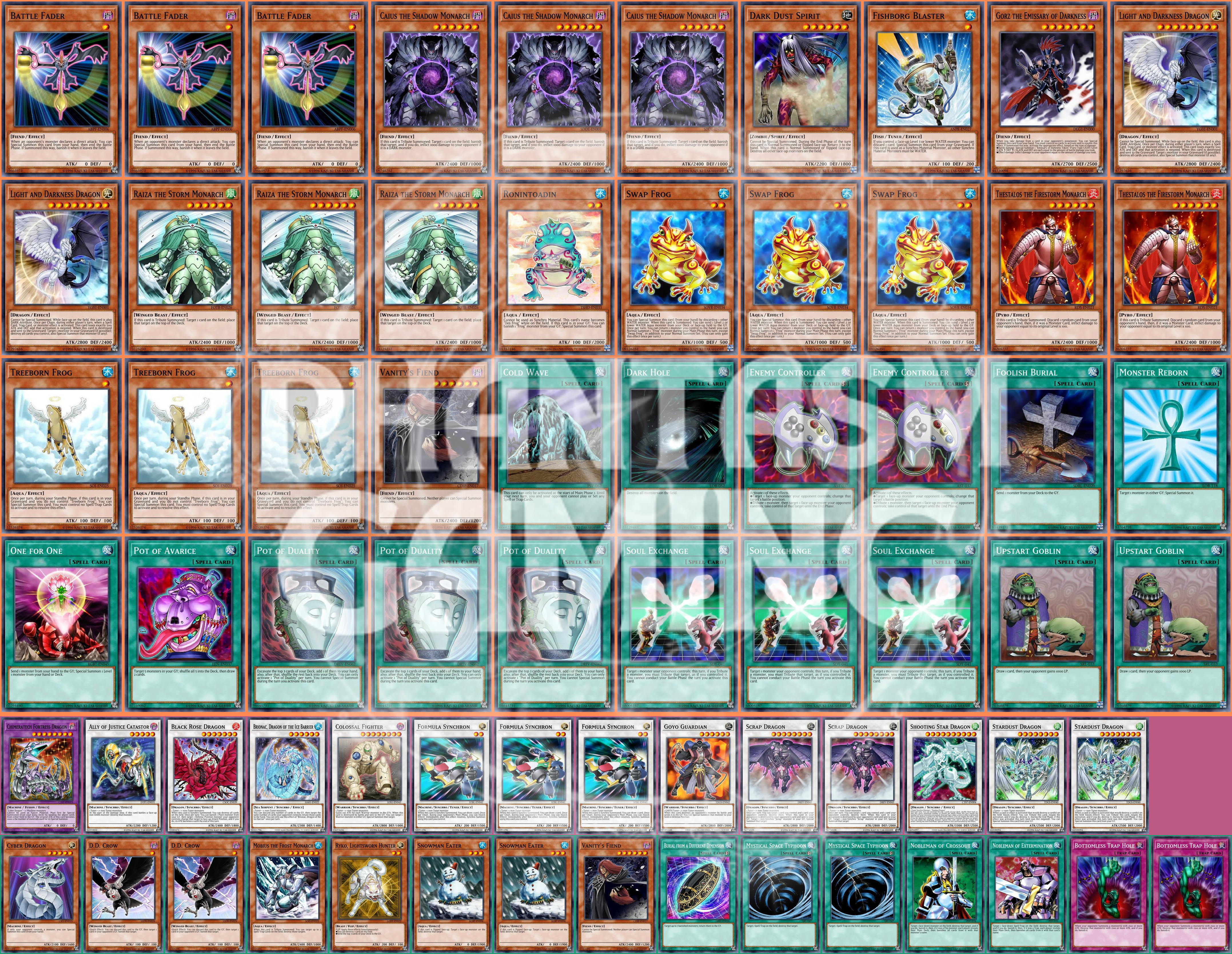 Froschmonarch Deck Formula Synchron Swap Frog Raiza Thestalos Yugioh - Bild 1 von 1