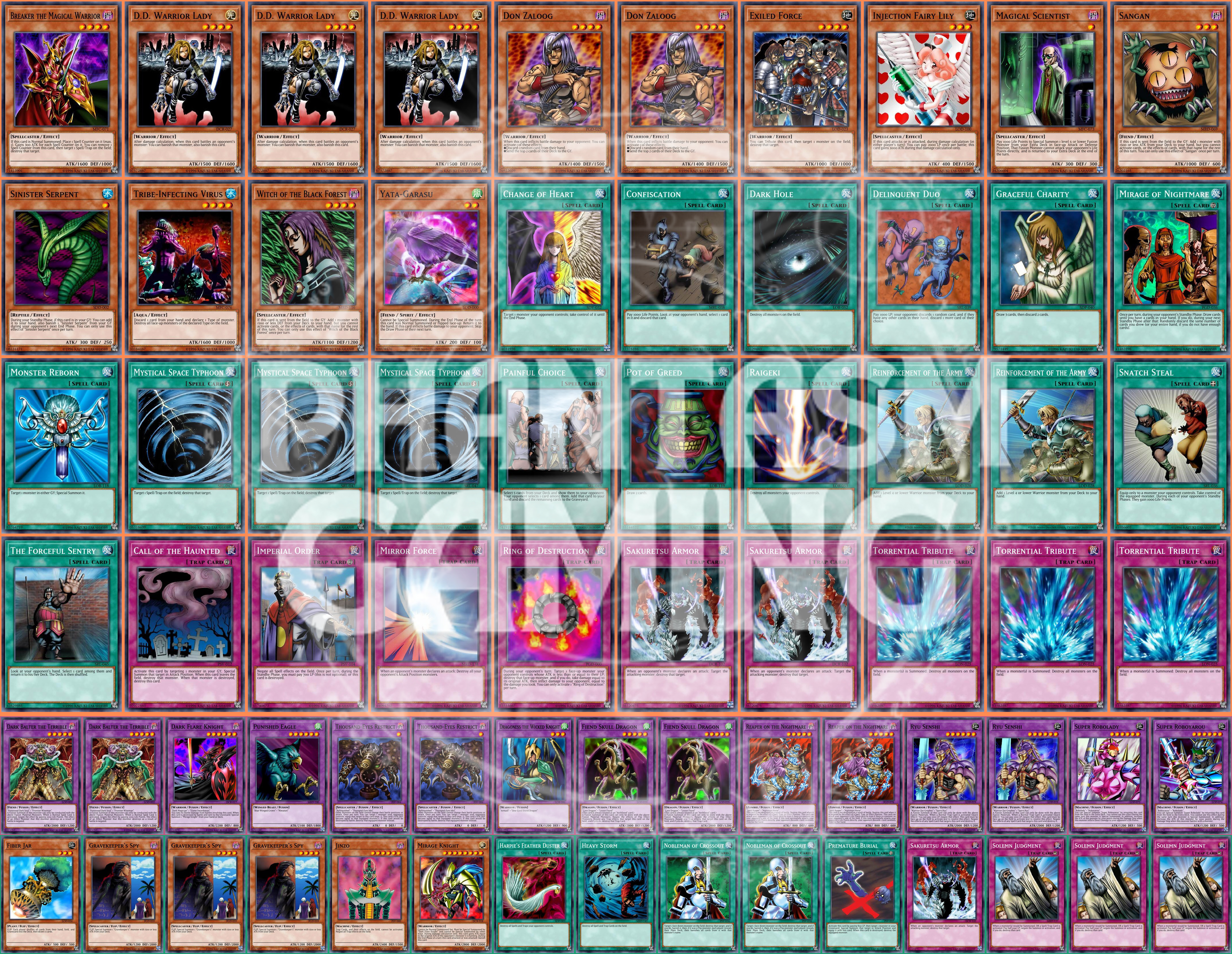 yugioh yata lock deck list What can you make if this happened to the list? ^_^