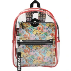 Pokemon Clear Backpack with Utility Pocket