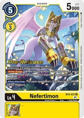 Nefertimon - BT9-037 - P (X Record Pre-Release Promo)