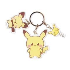 Pokemon Center Acrylic Key Chain PokePeace Pikachu & Pichu