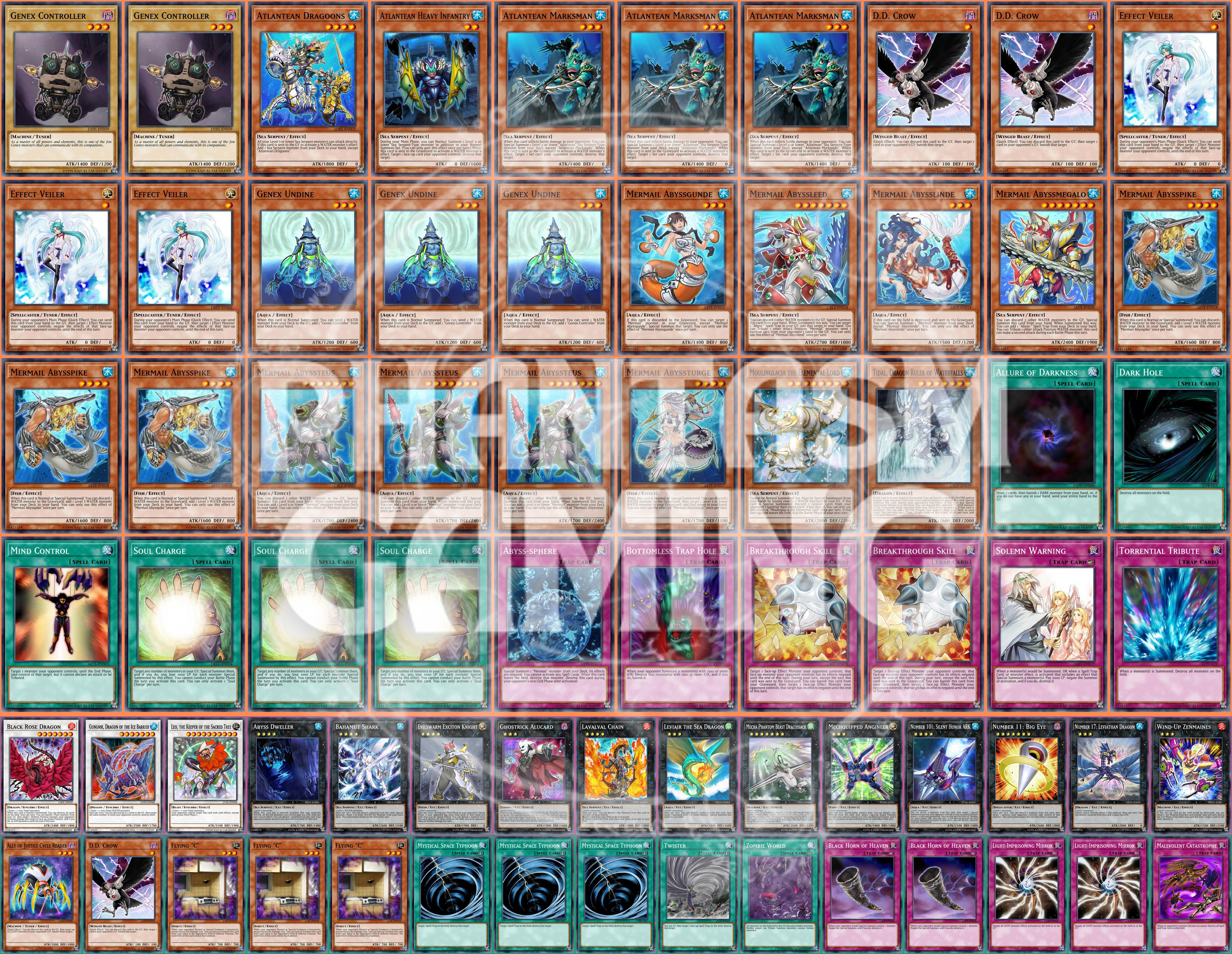 yugioh zombie world deck list Mermail HAT Deck Evilswarm Exciton Knight Zombie World Yugioh