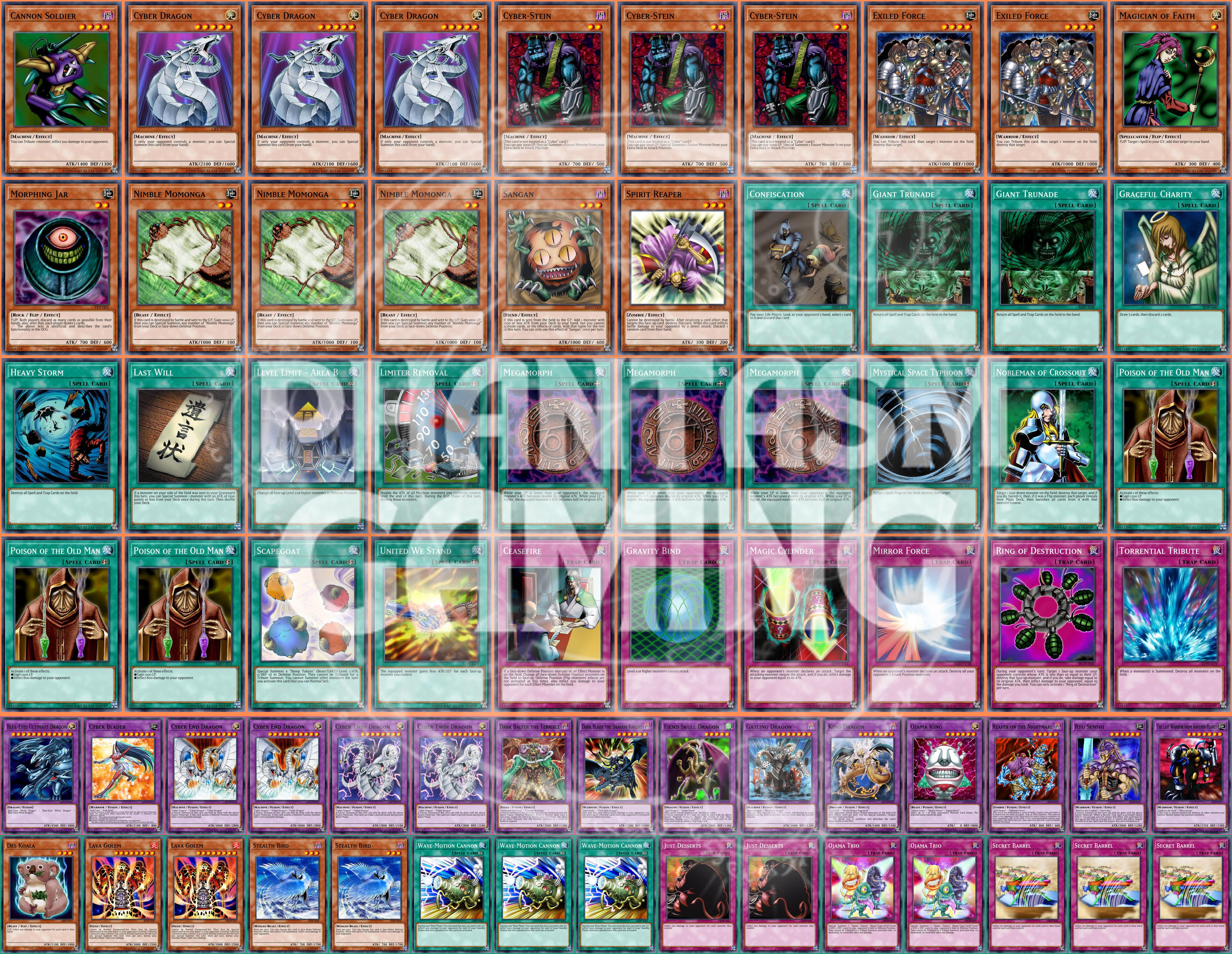 Stein OTK Deck Cyber Morphing Jar Cannon Soldier Megamorph Yugioh | eBay