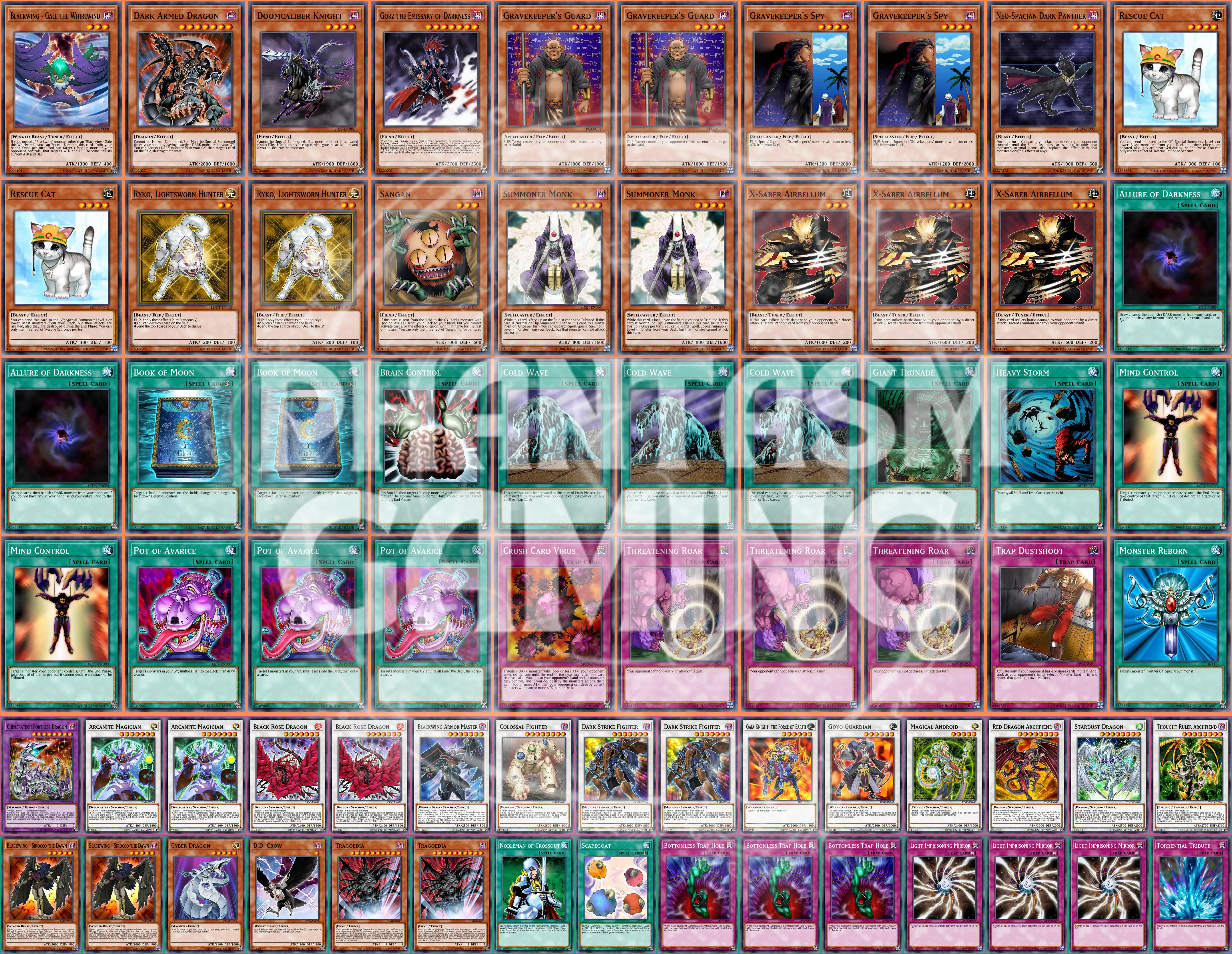 Cat Combo Deck Airbellum Spy Rescue Dark Strike Fighter Arcanite Yugioh