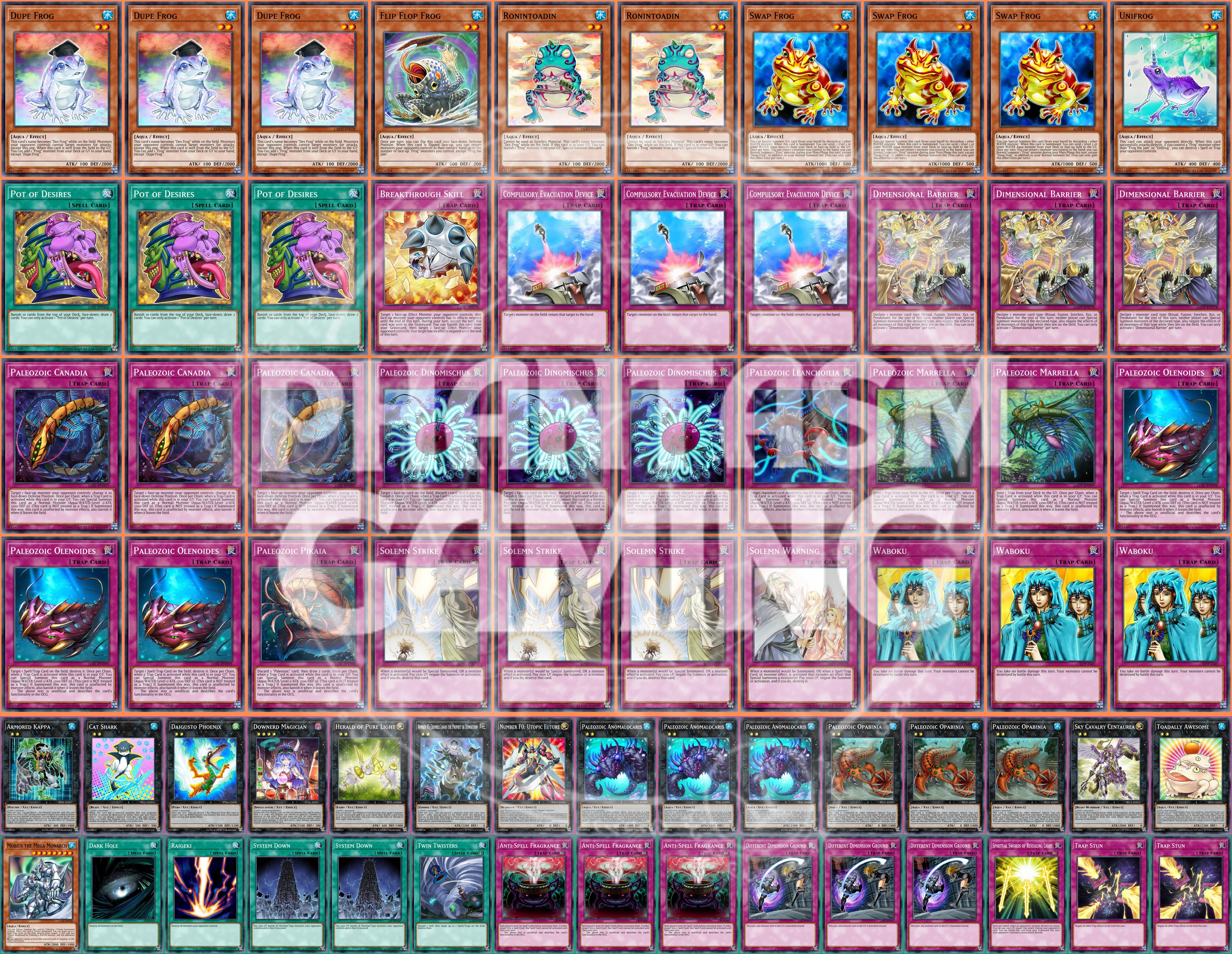 Paleozoic Frog Deck Downerd Magician Toadally Awesome Swap Yugioh - Picture 1 of 1