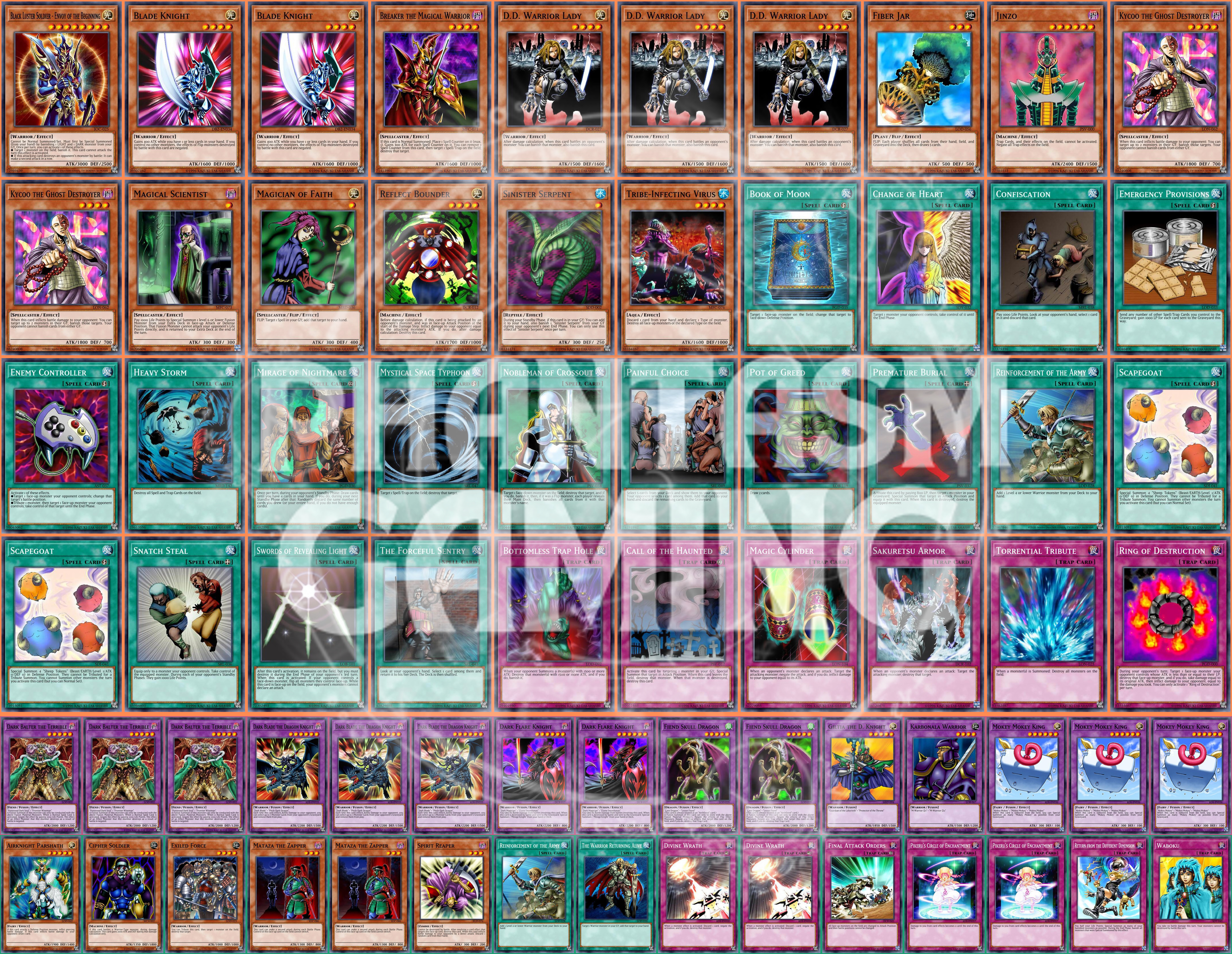 Warrior Control Deck Divine Wrath Waboku Kycoo Jinzo Breaker Yugioh | eBay