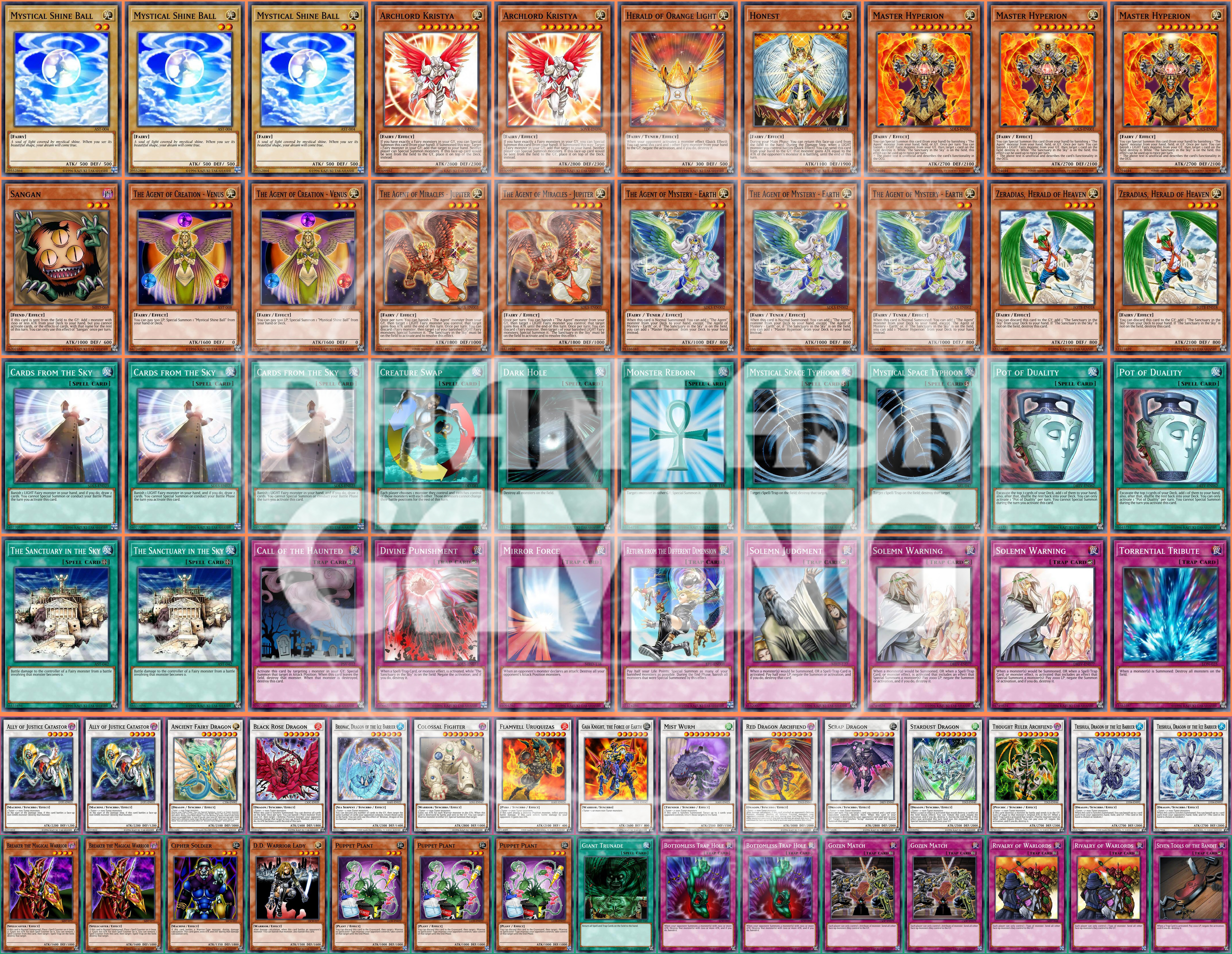 Agent Deck Trishula Stardust Dragon Maxx "C" Gozen Match Yugioh - Picture 1 of 1