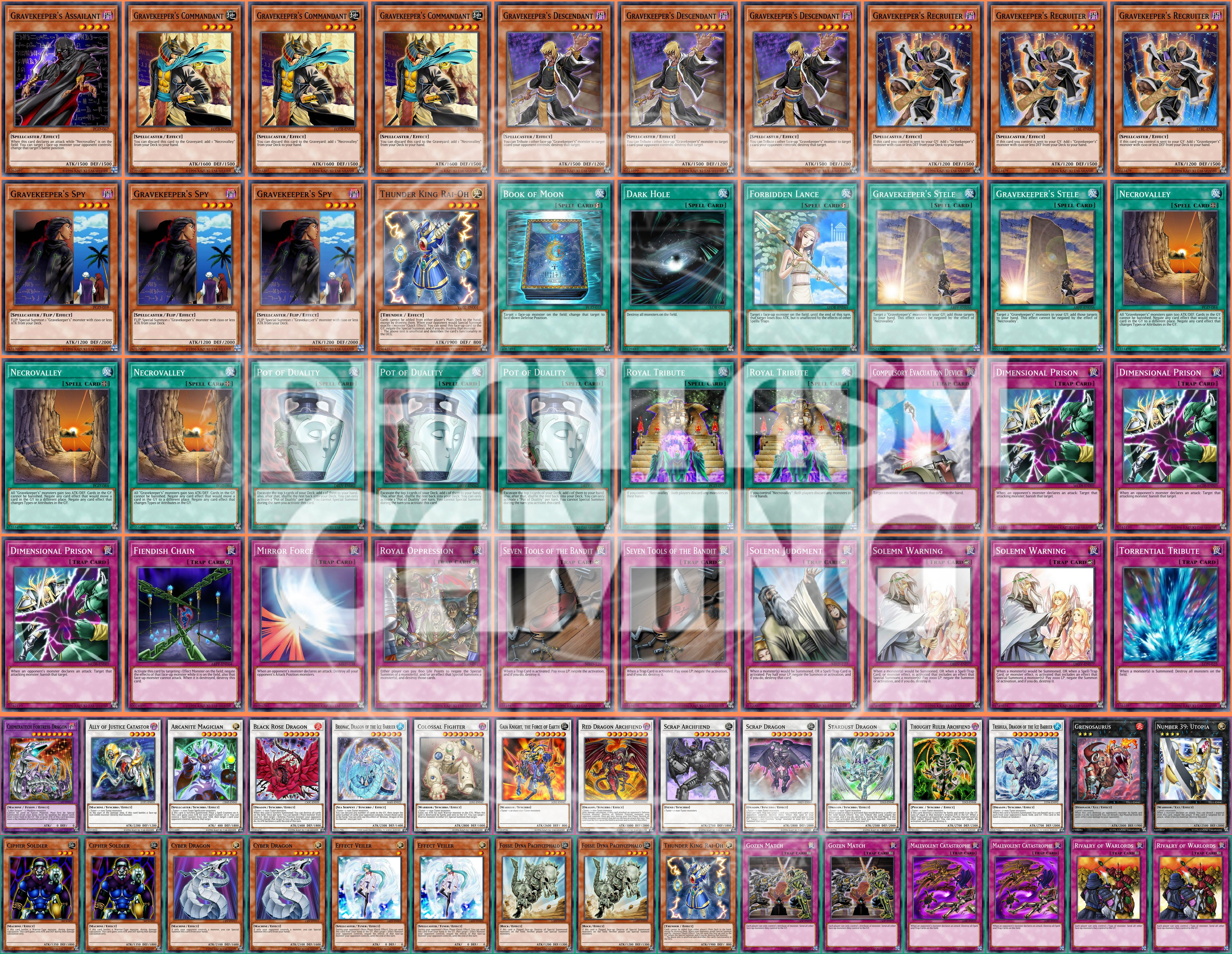 Gravekeepers Deck Recruiter Spy Descendant Thunder King Yugioh - Imagen 1 de 1