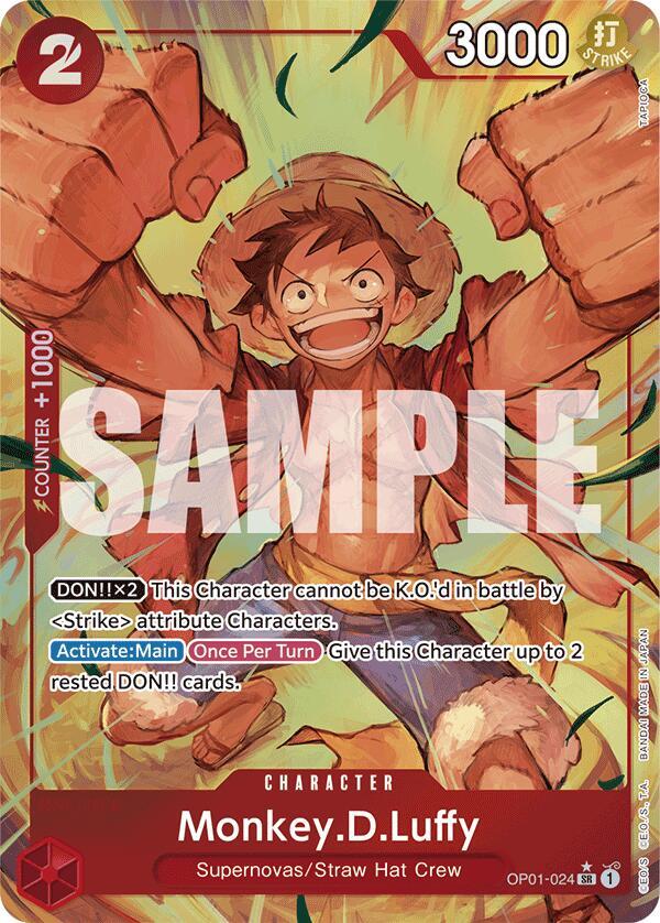 Monkey.D.Luffy - OP01-024 - SR - Foil