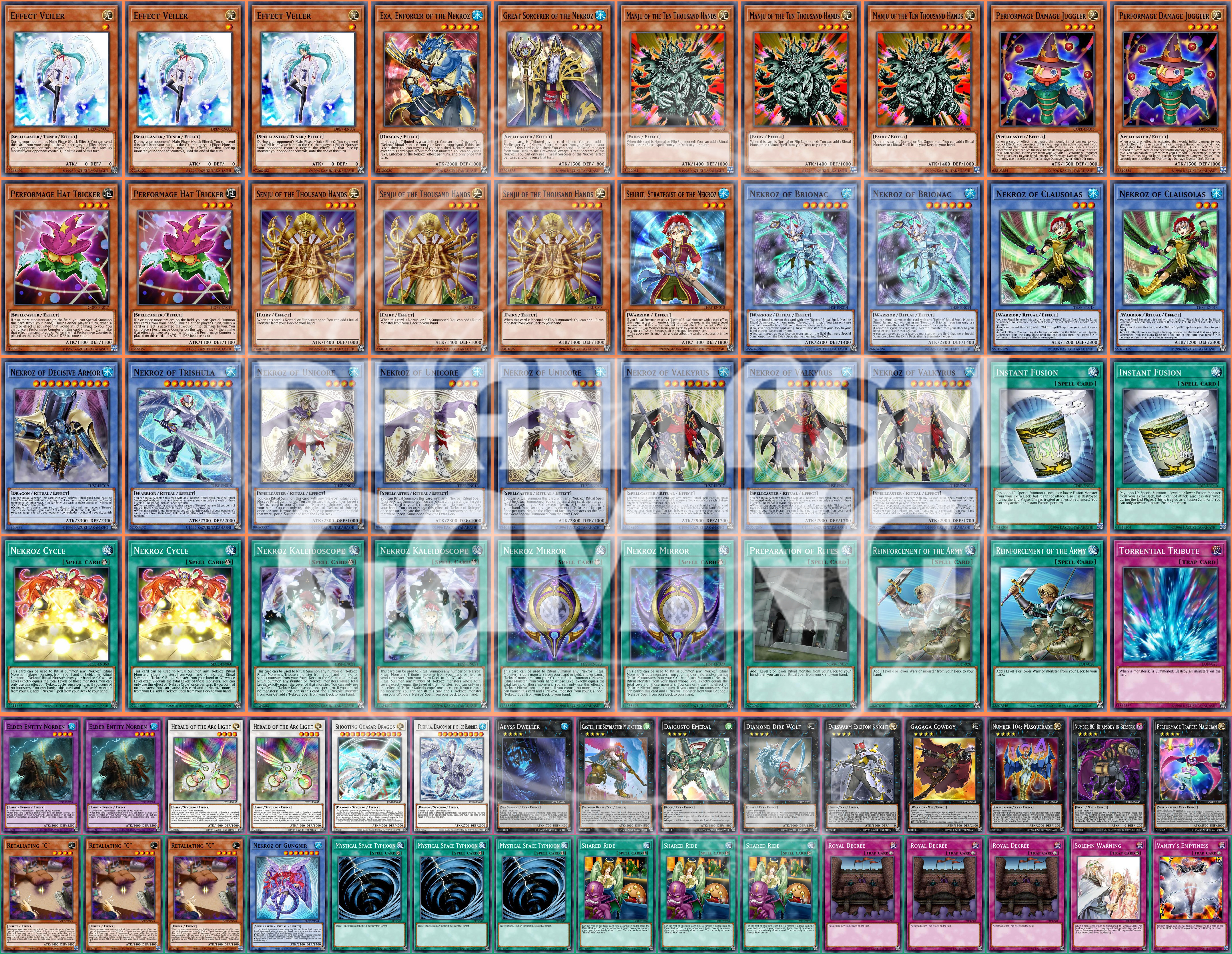 Nekroz Deck Valkyrus Brionac Diamond Dire Wolf Daigusto Emeral Yugioh - Picture 1 of 1