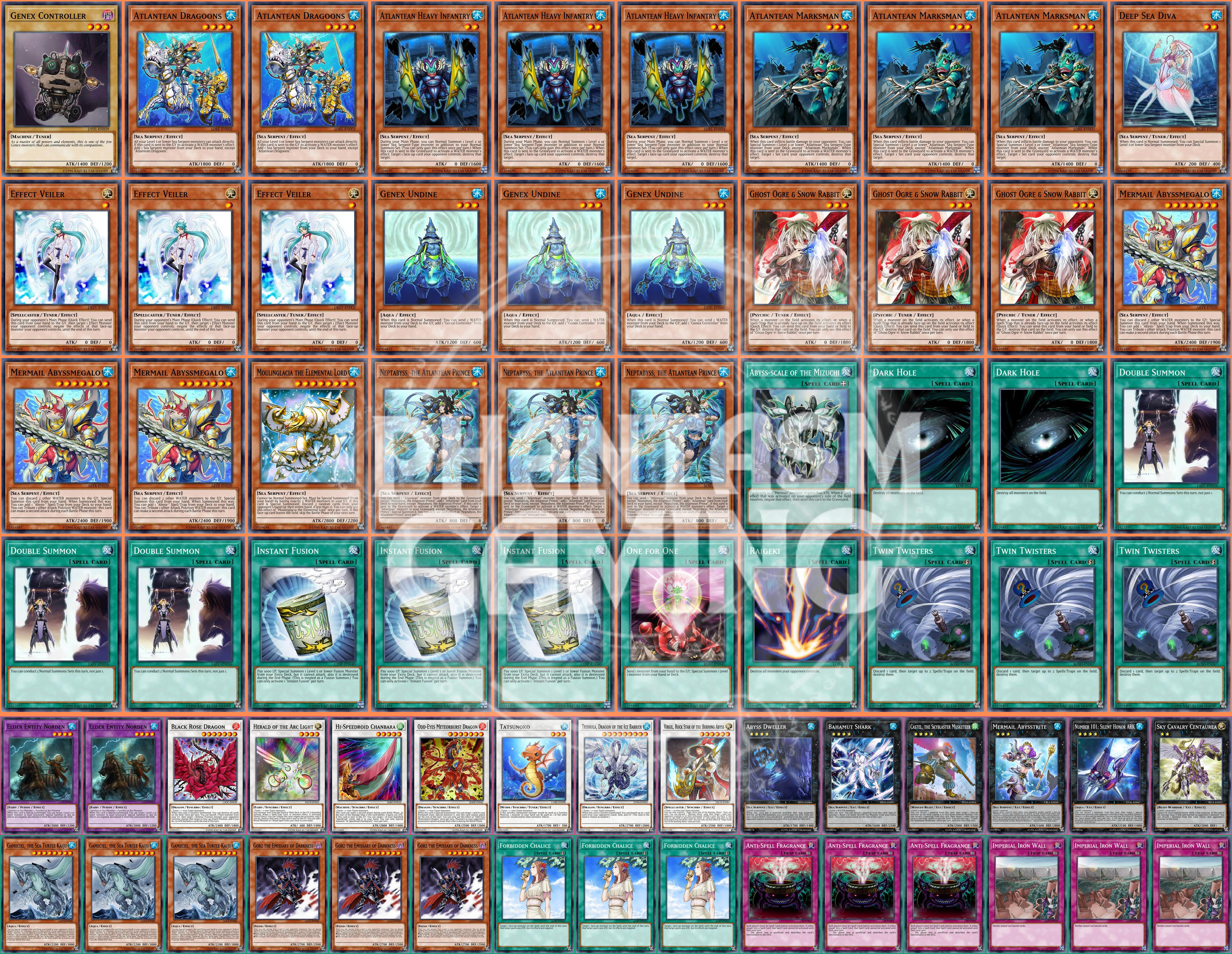 yugioh pepe deck Mermail Deck Ghost Ogre Abyssmegalo Trishula Bahamut Shark Yugioh