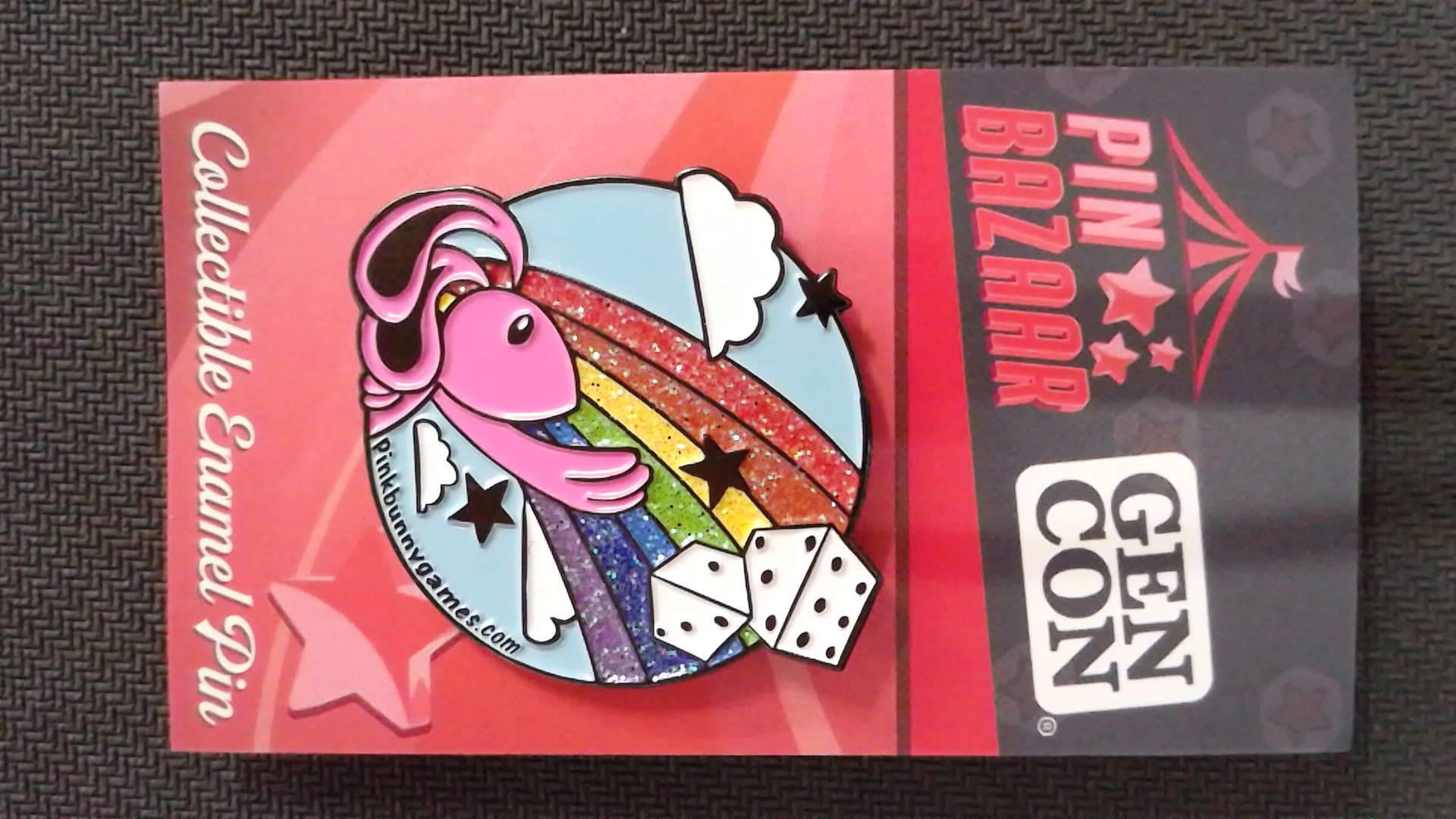 Pink Bunny Games Pin Gen Con 2023 Pin Bazaar