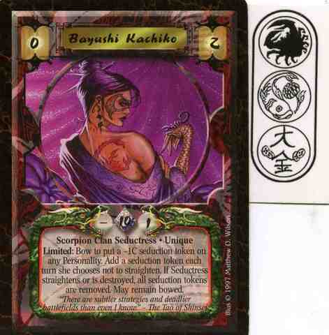 Bayushi Kachiko - L5R Singles » Obsidian Arc Singles