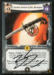 Celestial Sword of the Scorpion SIGNED