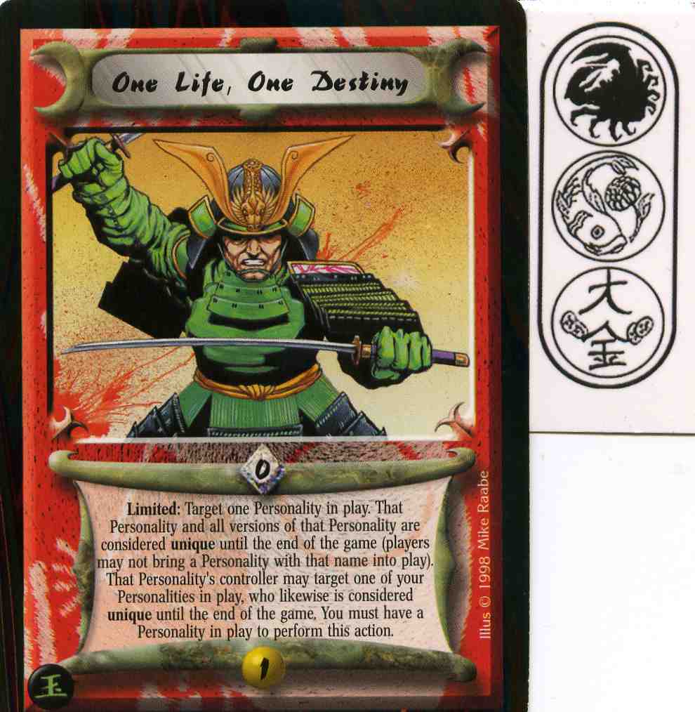 One Life, One Destiny